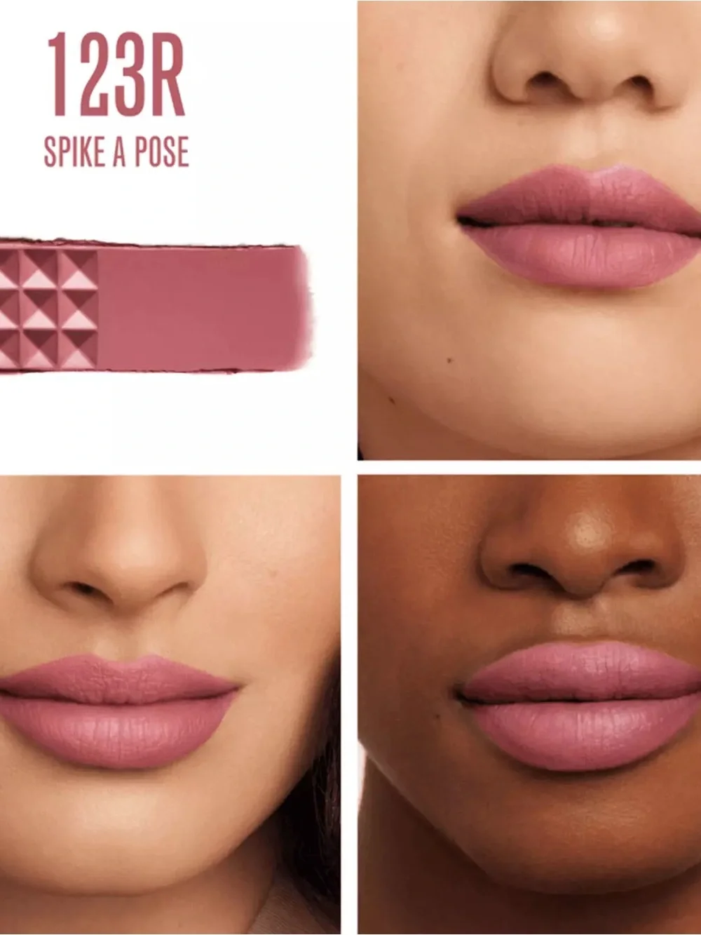 Valentino Spike Matte Lipstick - 123R Spike A Rose